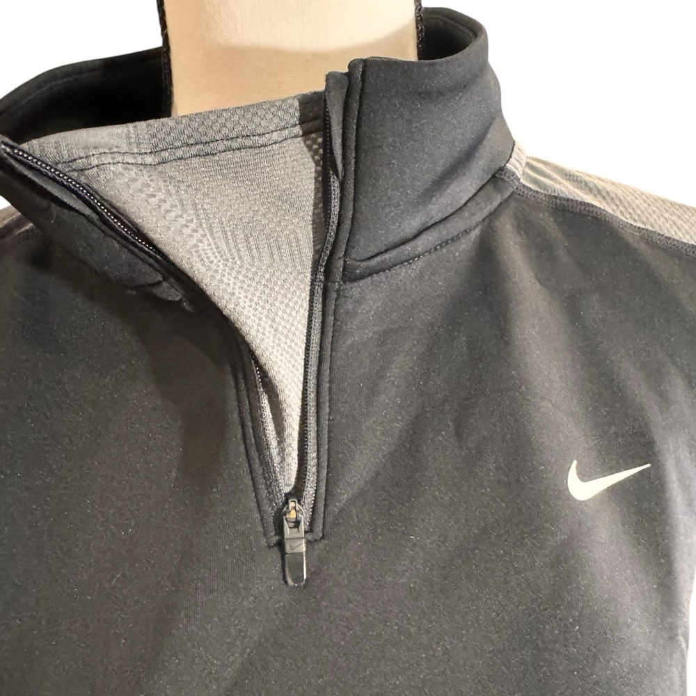 Nike Pro Cropped Quarter Zip Black L - Picture 7 of 8